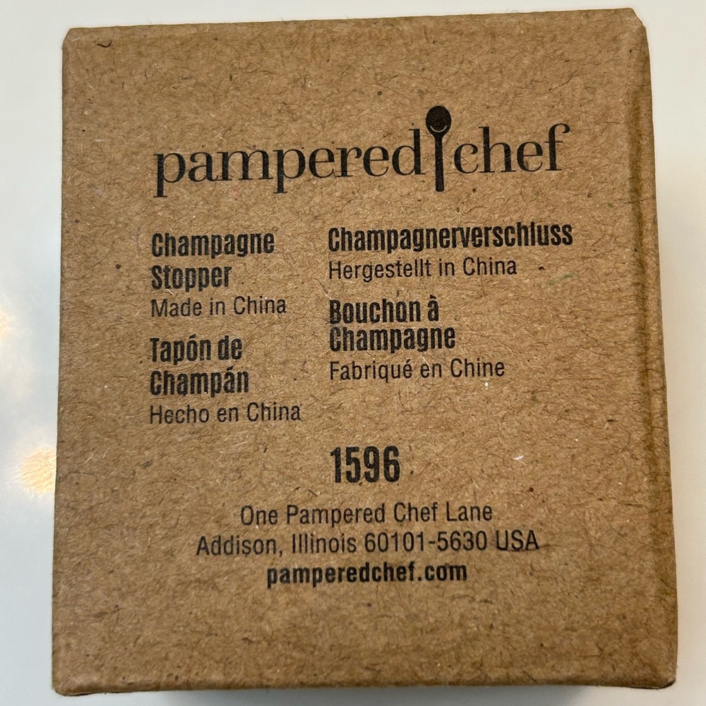 Pampered Chef Champagne Stopper